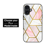 Geometrical Marble Glass Case