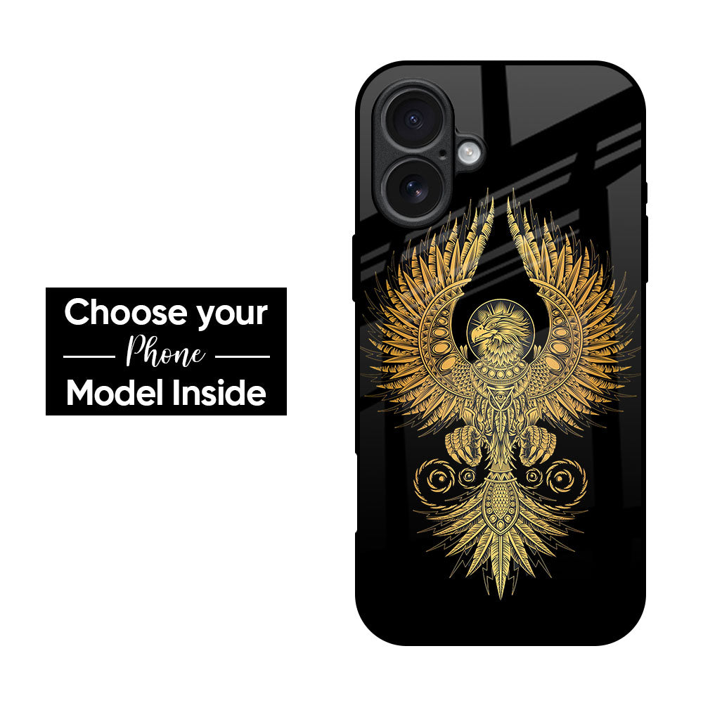 Mythical Phoenix Art Glass Case