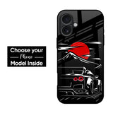 Dark Red Sky Glass Case