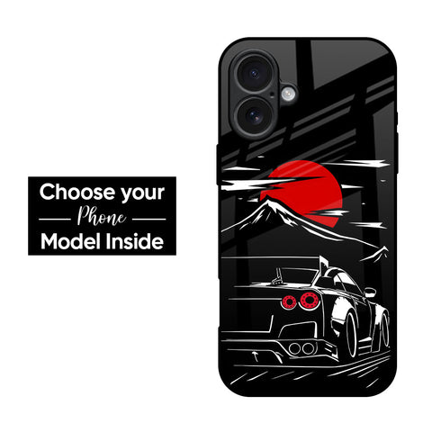 Dark Red Sky Glass Case