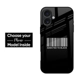 Black Barcode Glass Case