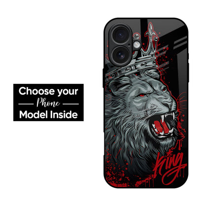 Red Lion King Glass Case