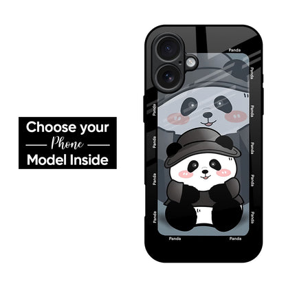 Cutie Panda Glass Case
