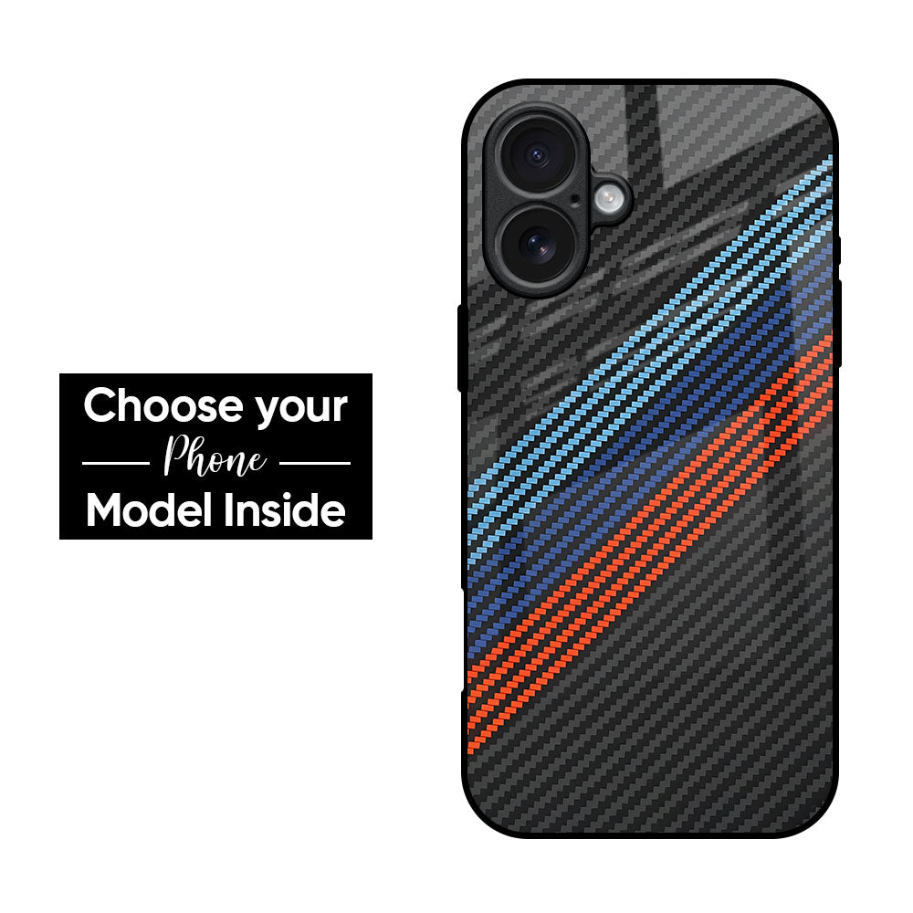Carbon Inspired Glass Case