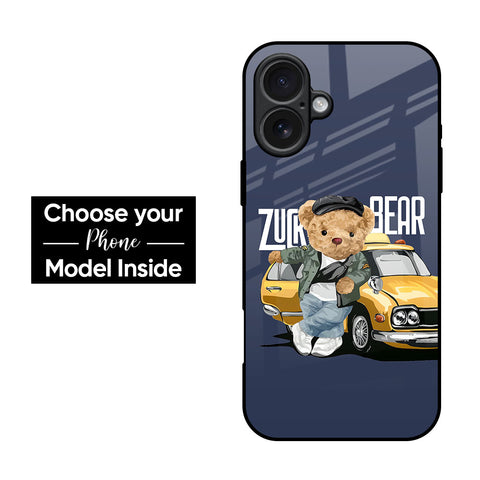 Adventurous Bear Glass Case