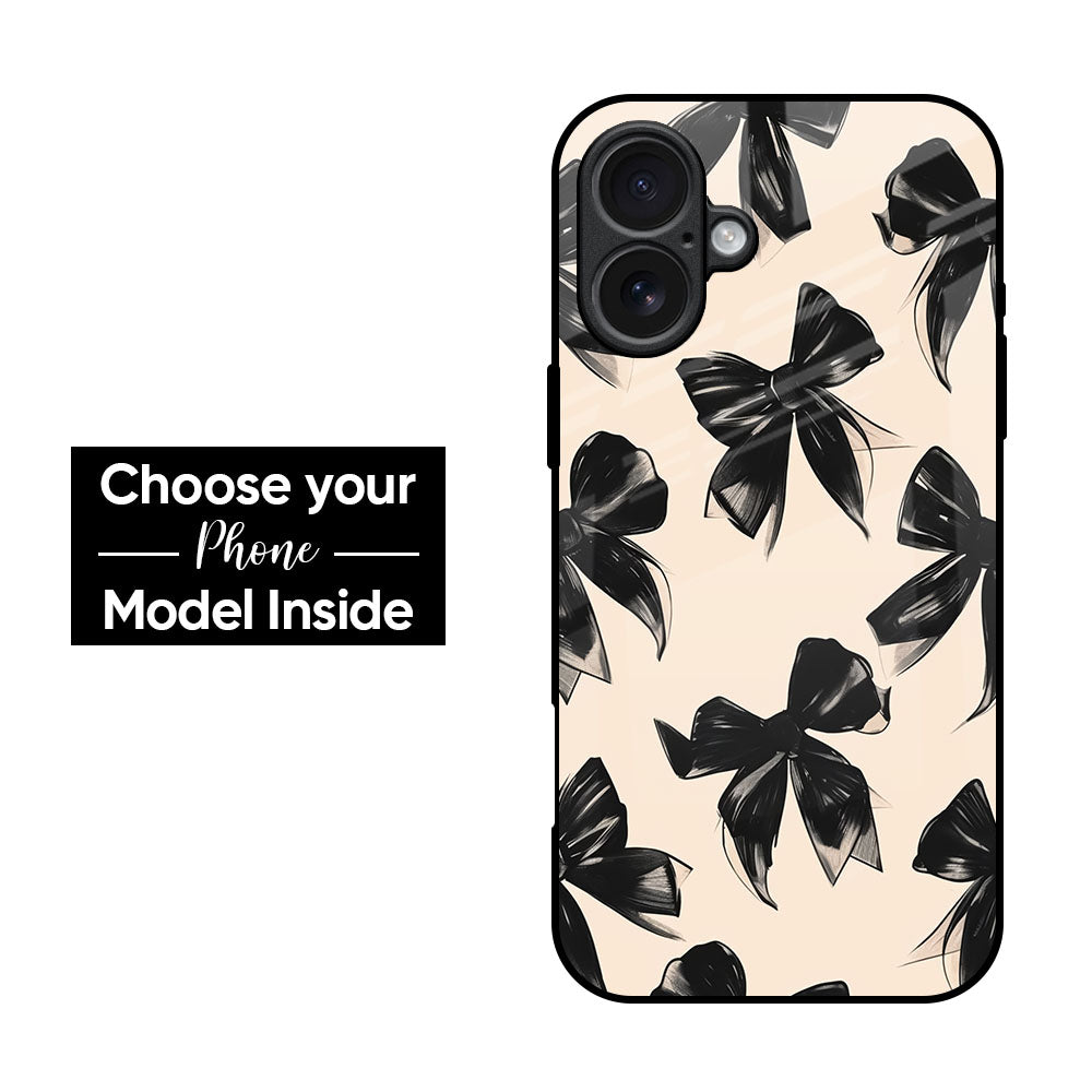 Pretty Bow Glass Case
