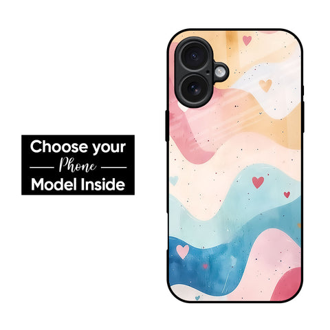 Love Wave Glass Case