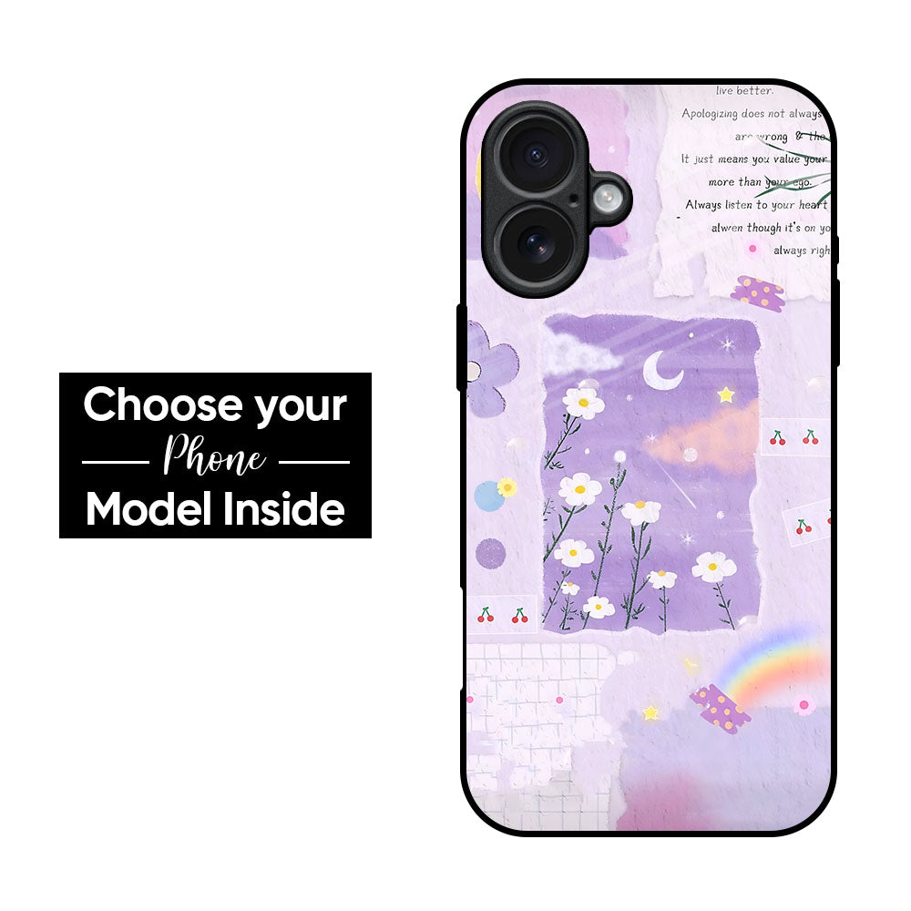Poetic Bloom Glass Case