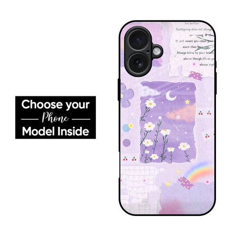 Poetic Bloom Glass Case