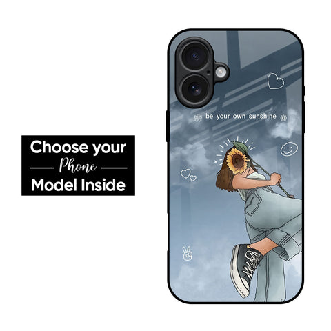 Sunflower Spirit Glass Case