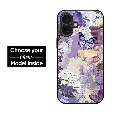 Violet Dreamscape Glass Case
