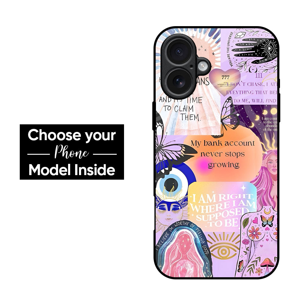 Wealth Vision Collage Glass Case