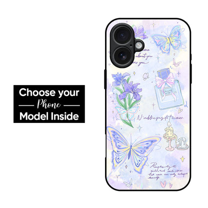 Petals and Wings Glass Case
