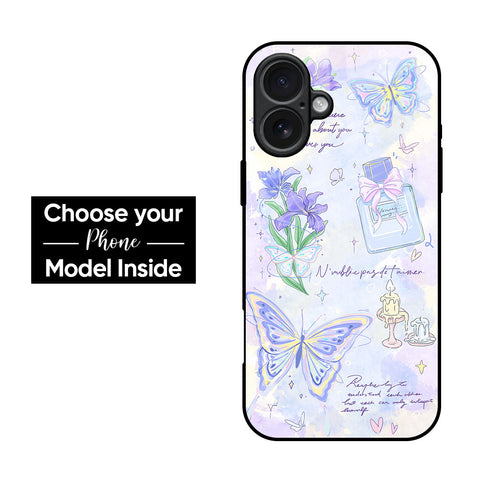 Petals and Wings Glass Case