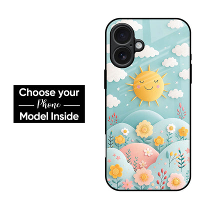Sunshine and Floral Glass Case