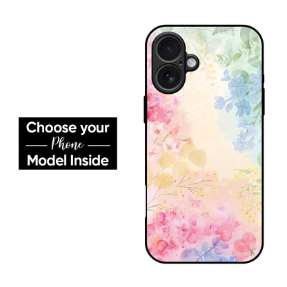 Colorful Petal Glass Case