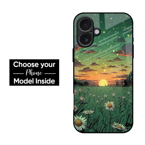 Starry Moonight Glass Case