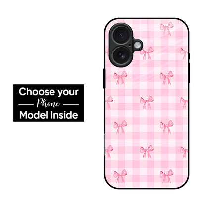 Bowtique Pattern Glass Case