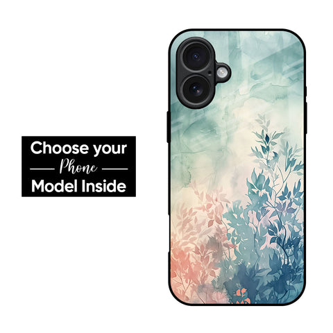 Leafy Serenity Glass Case