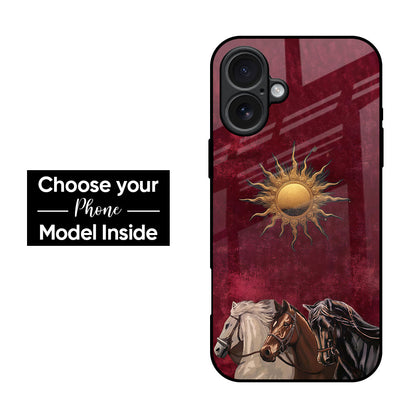 Sun Horses Glass Case