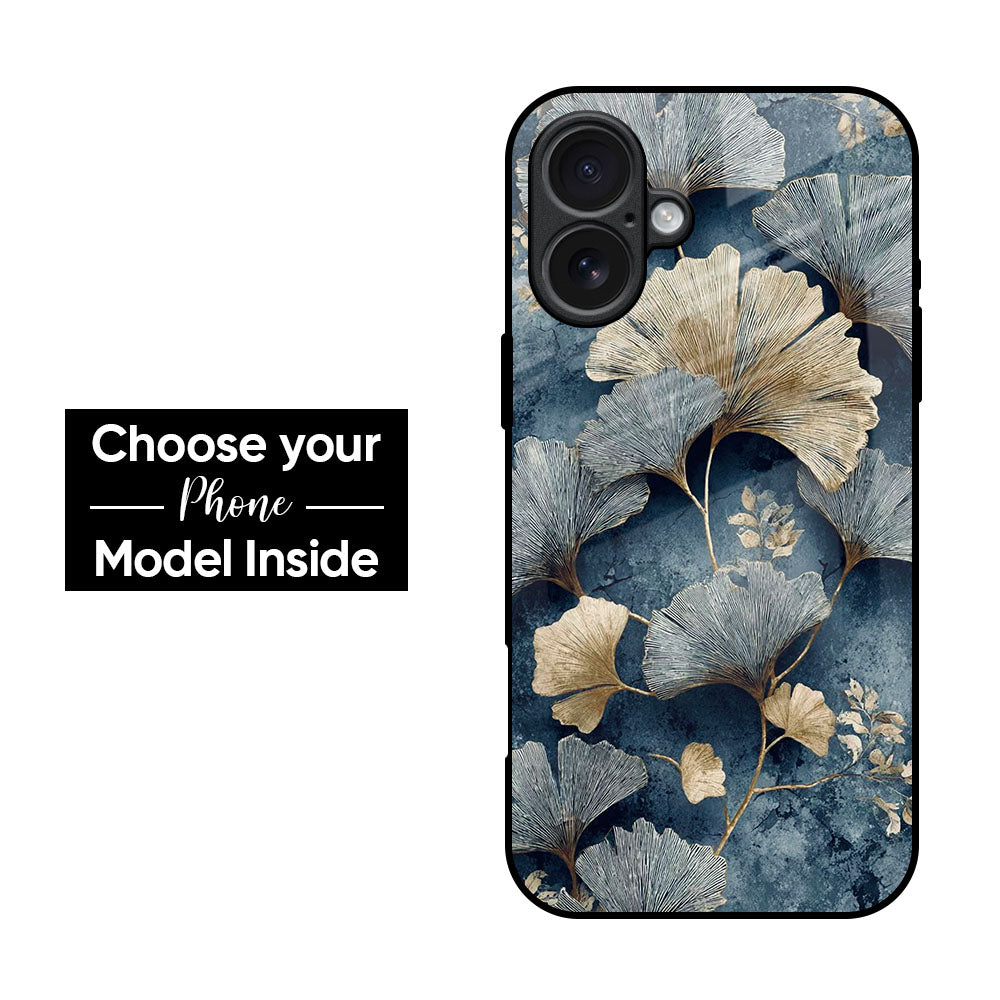 Floral Print Glass Case