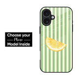Lemon And Stripe Glass Case