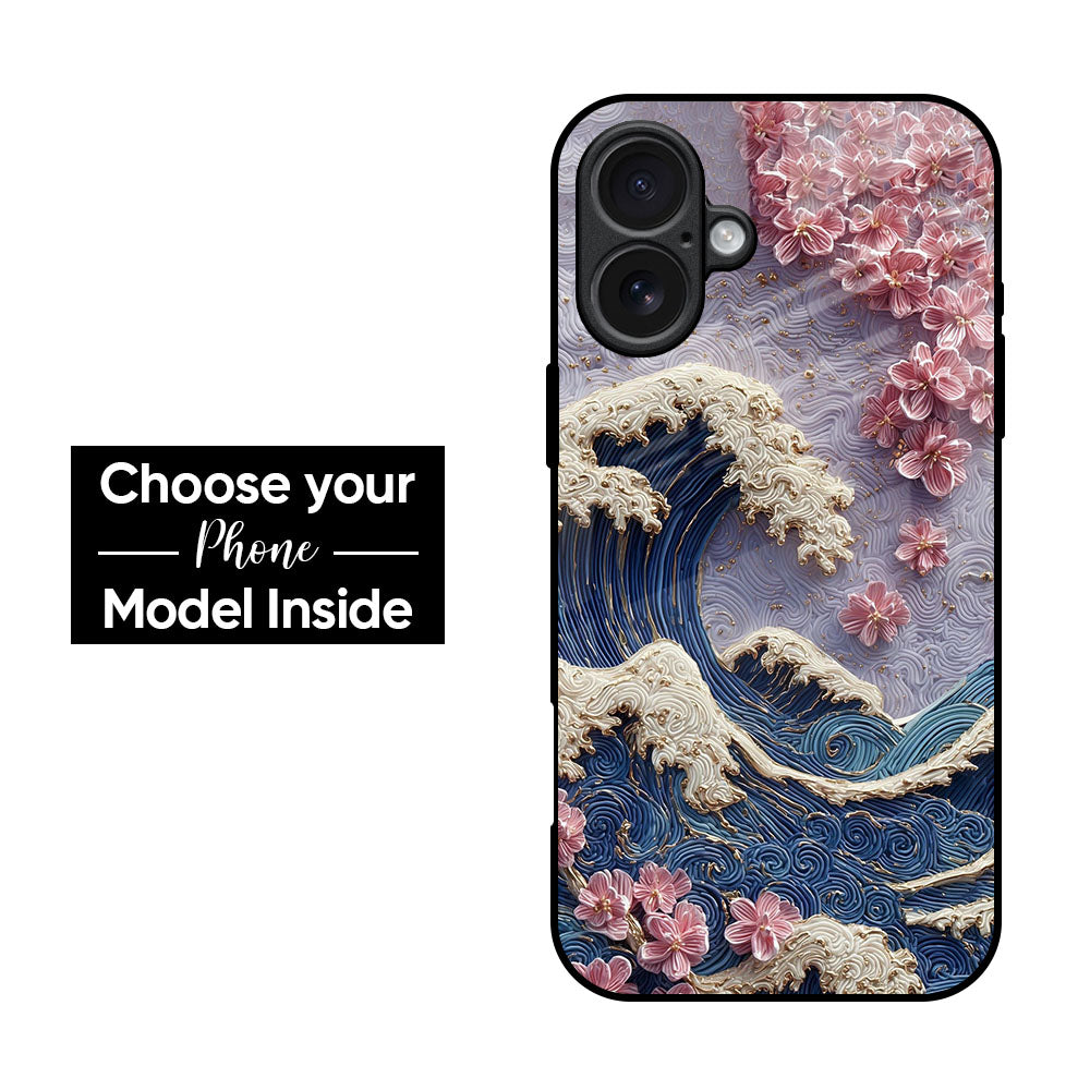 Petal Wave Glass Case
