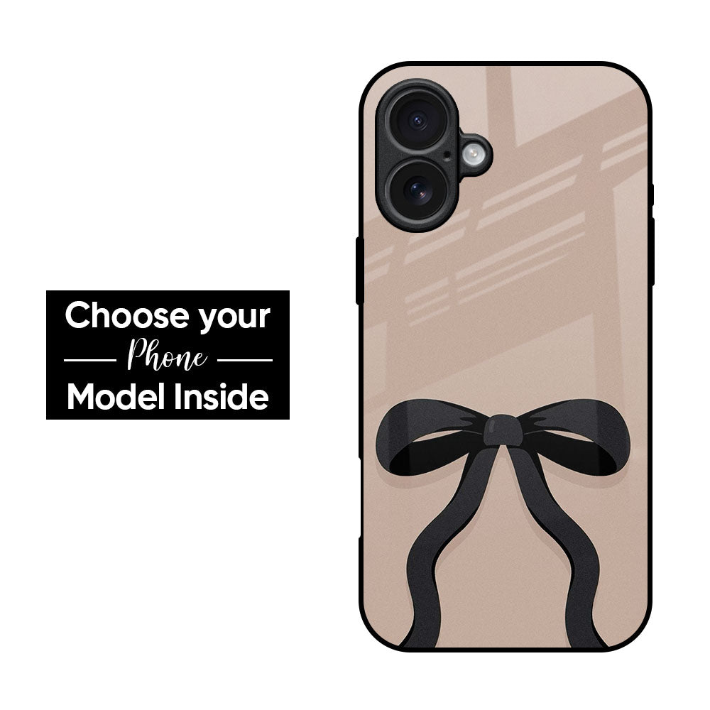 Black Bow Glass Case