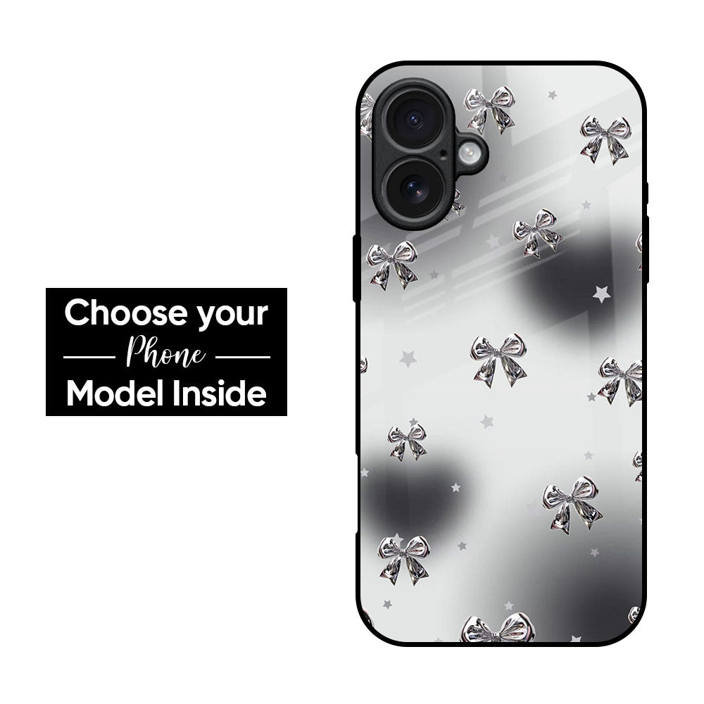 Silver Bows Glass Case