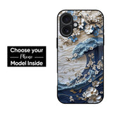 Blue Wave Glass Case