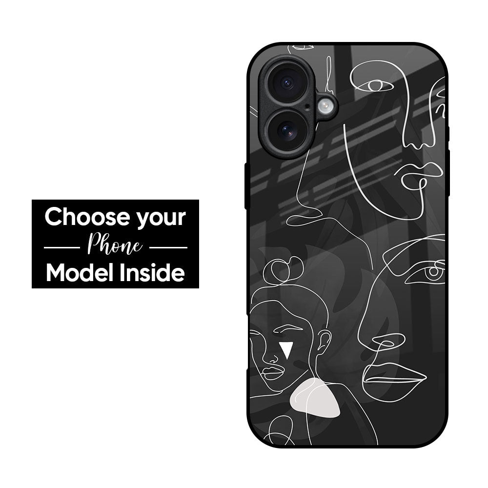 Face Art Glass Case