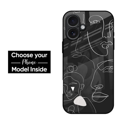 Face Art Glass Case