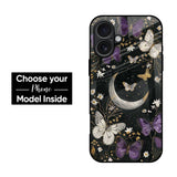Moon & Butterfly Glass Case