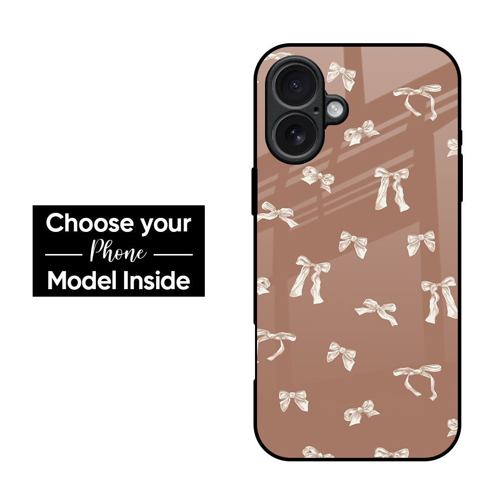 Brown Bow Glass Case