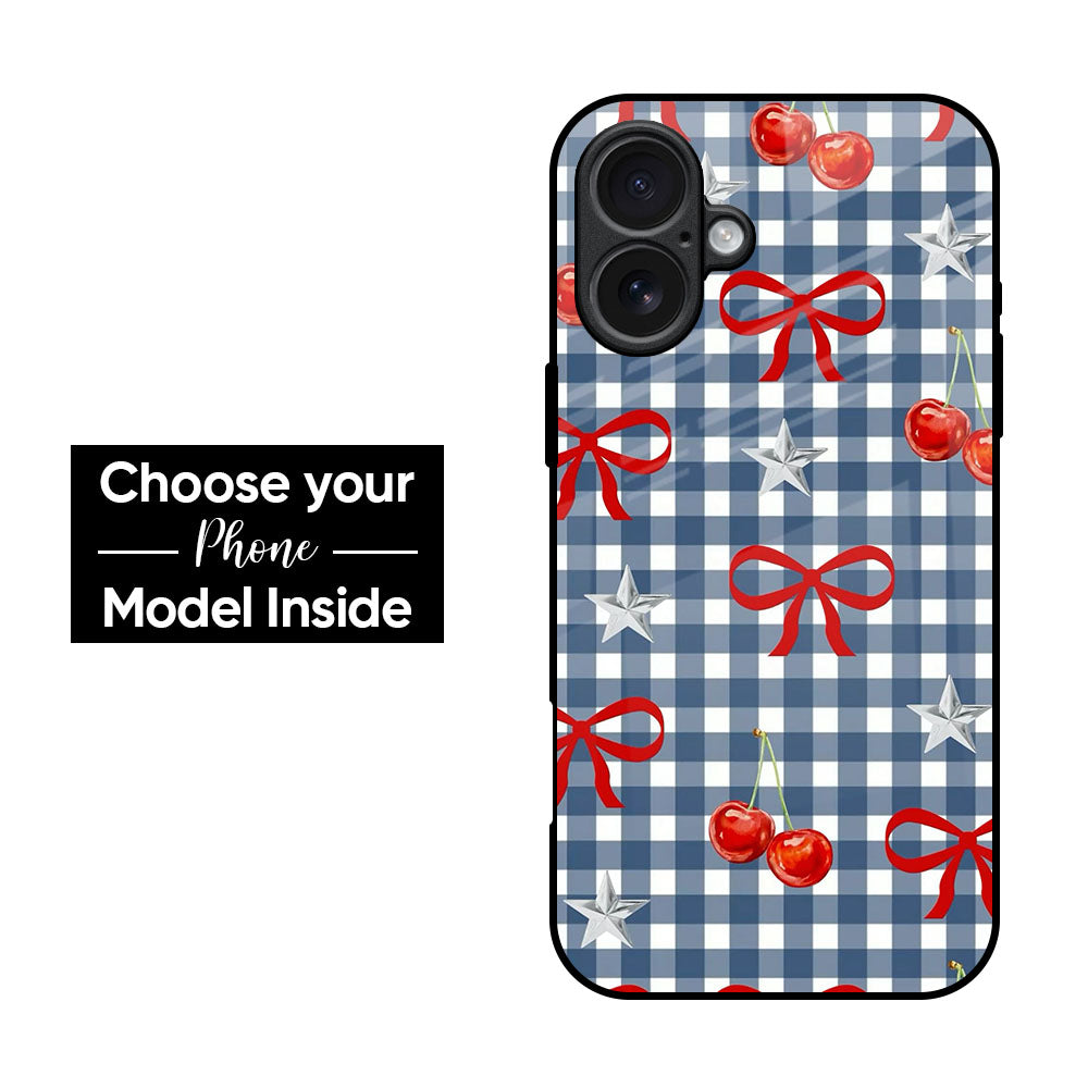 Red Bow Glass Case