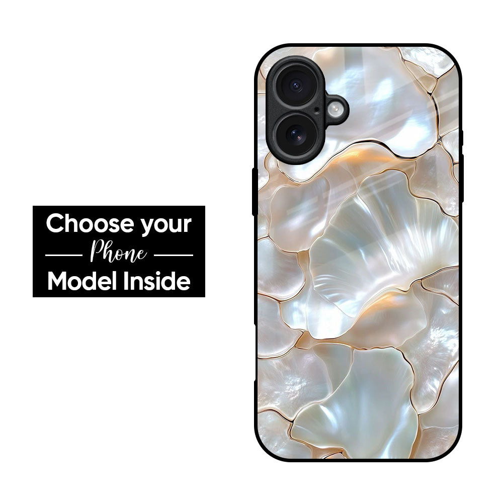 Pearl Shell Glass Case