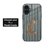 Blue Striped Glass Case