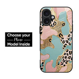 Leopard Abstract Print Glass Case