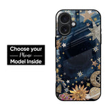 Golden Celestial Stars Glass Case