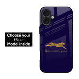 Golden Cheetah Glass Case