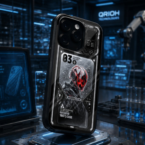 Cyborg Knight Glass Case - Glass Back Cover for Phone (View 1)