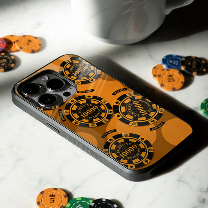 Casino Gold Glass Case - Glass Back Cover for Phone (View 1)