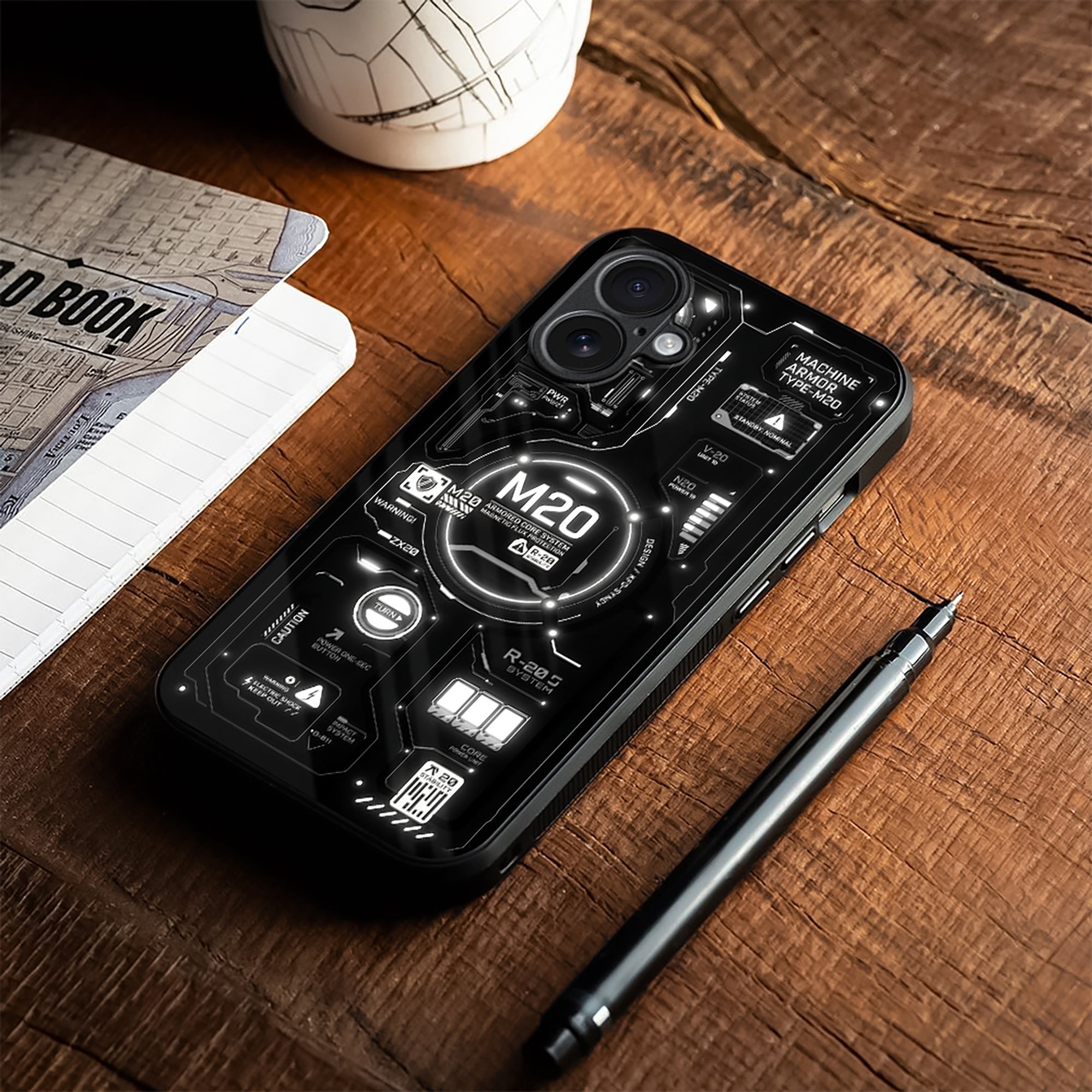 Lunar Engine Glass Case - Glass Back Cover for Phone (View 1)