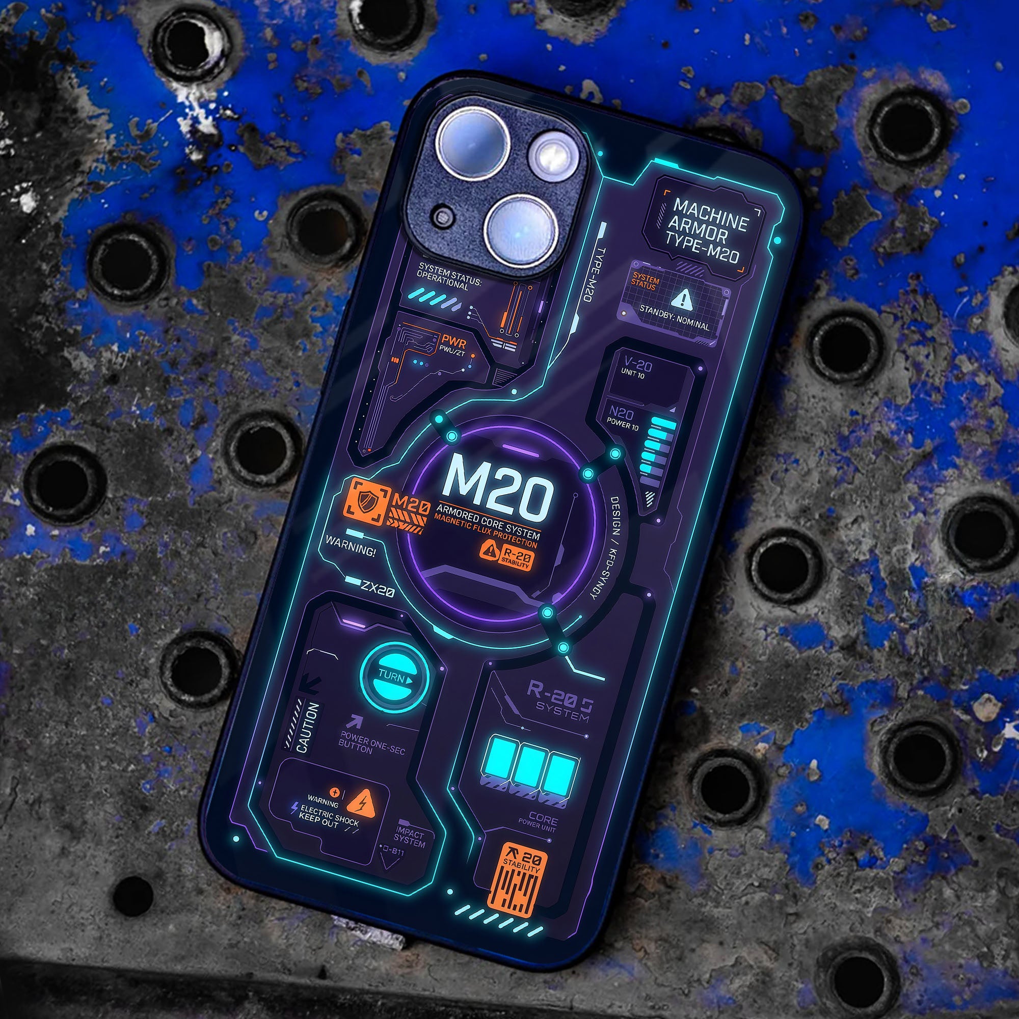 Neon Nexus Glass Case - Glass Back Cover for Phone (View 1)