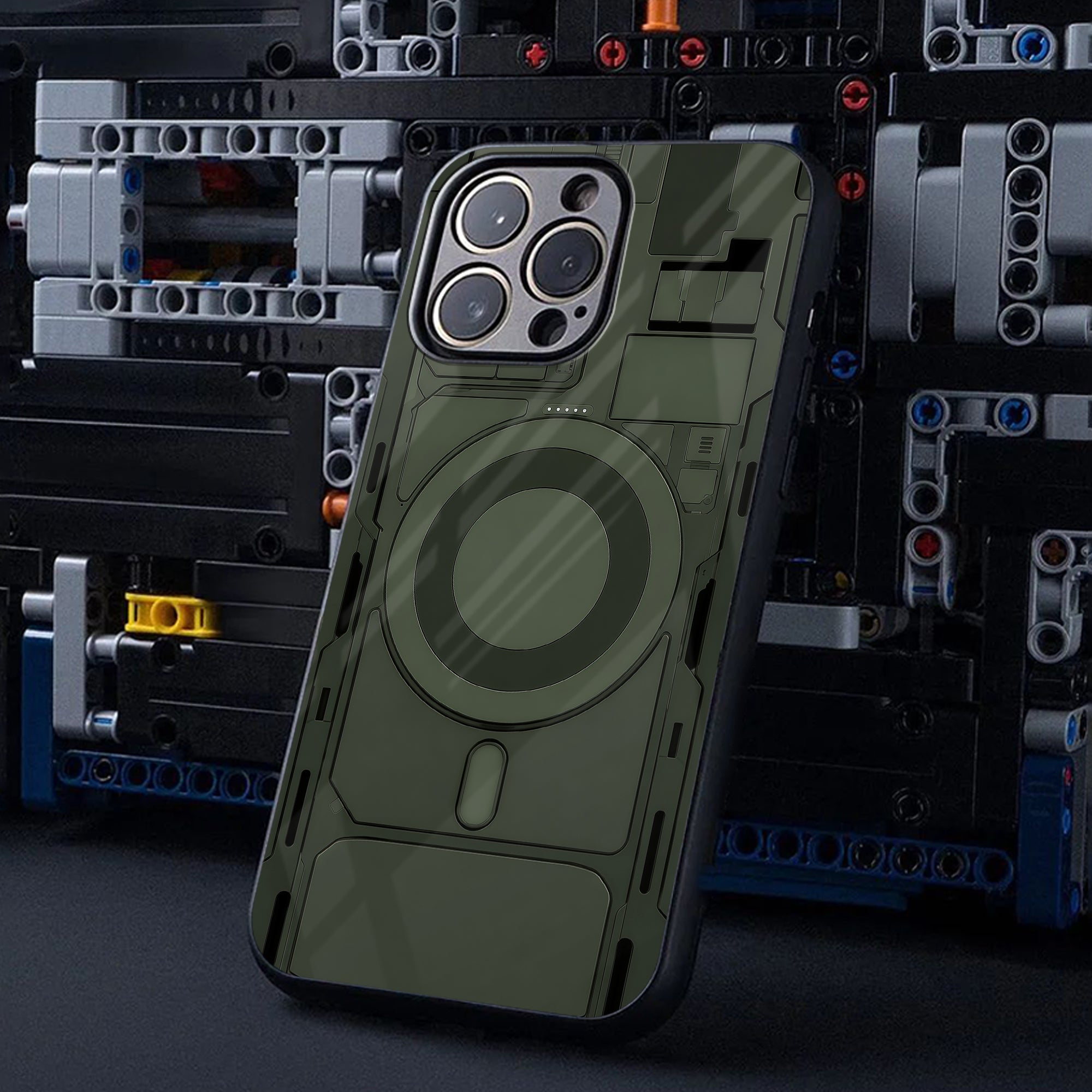 Hunter Mech Glass Case - Glass Back Cover for Phone (View 1)