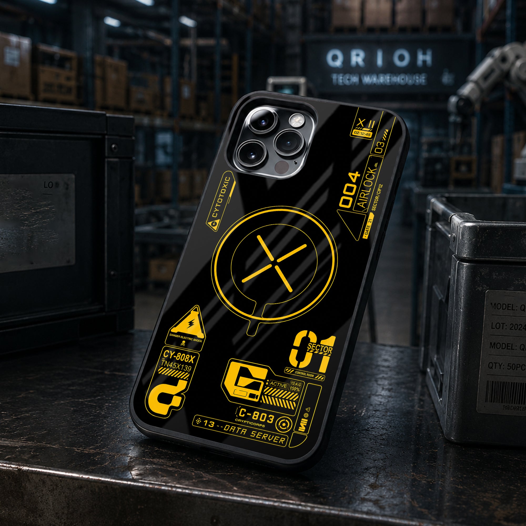 Chrono Pulse Glass Case - Glass Back Cover for Phone (View 1)