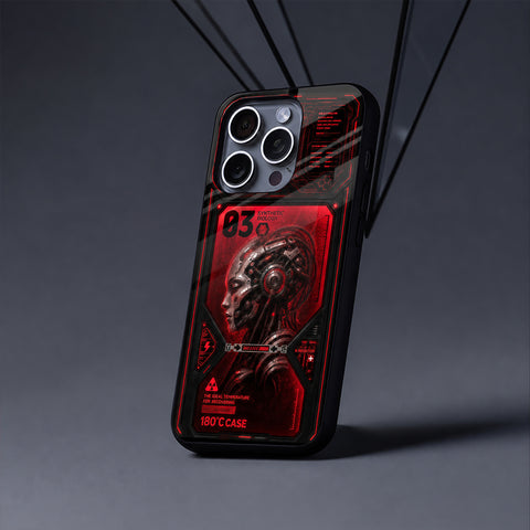 Cyborg Synth Glass Case - Glass Back Cover for Phone (View 1)