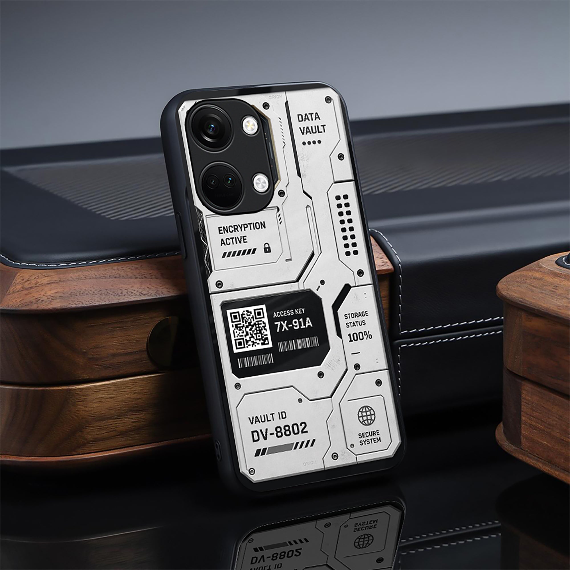 Data Crypt Glass Case - Glass Back Cover for Phone (View 1)