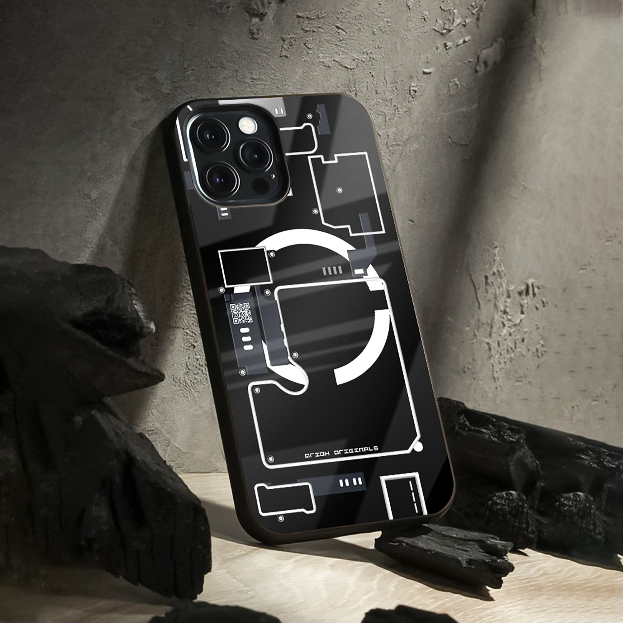 Code Trace Glass Case - Glass Back Cover for Phone (View 1)
