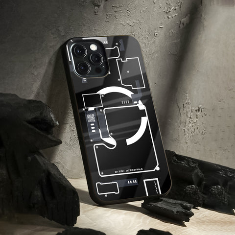 Code Trace Glass Case - Glass Back Cover for Phone (View 1)